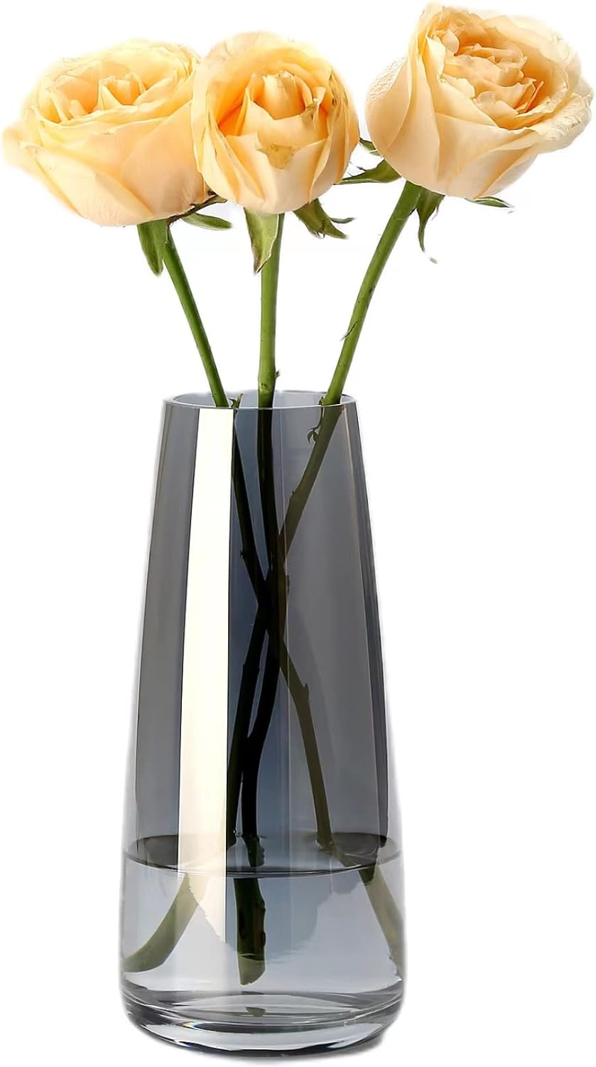 Große Vase aus Rauchglas: Moderne Wohn und Büro Deko