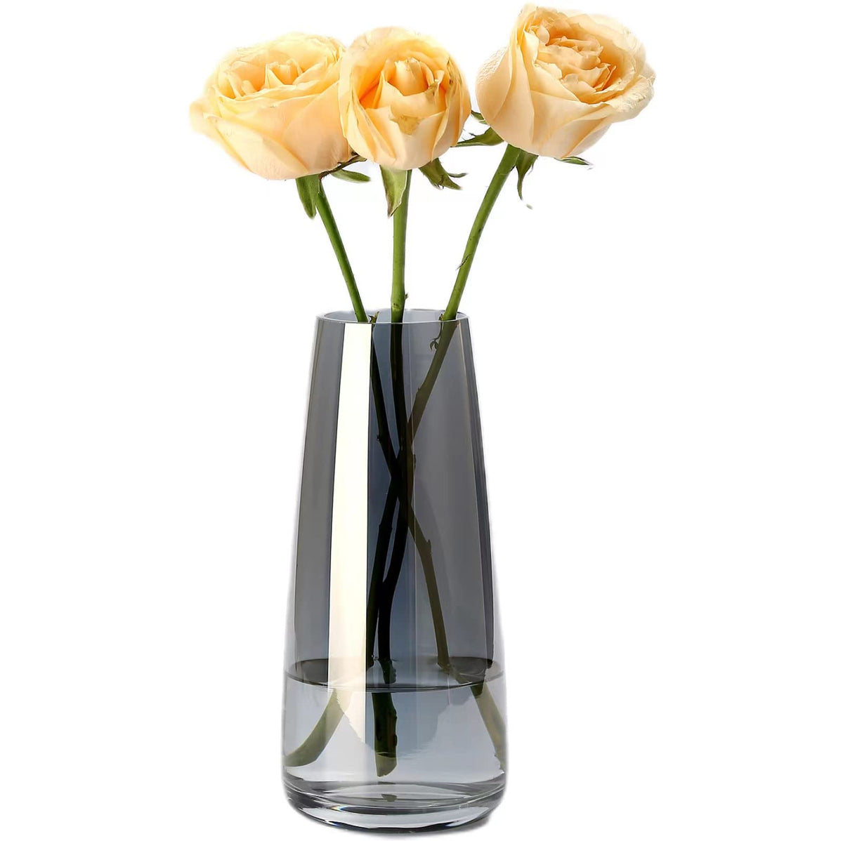 Große Vase aus Rauchglas: Moderne Wohn und Büro Deko