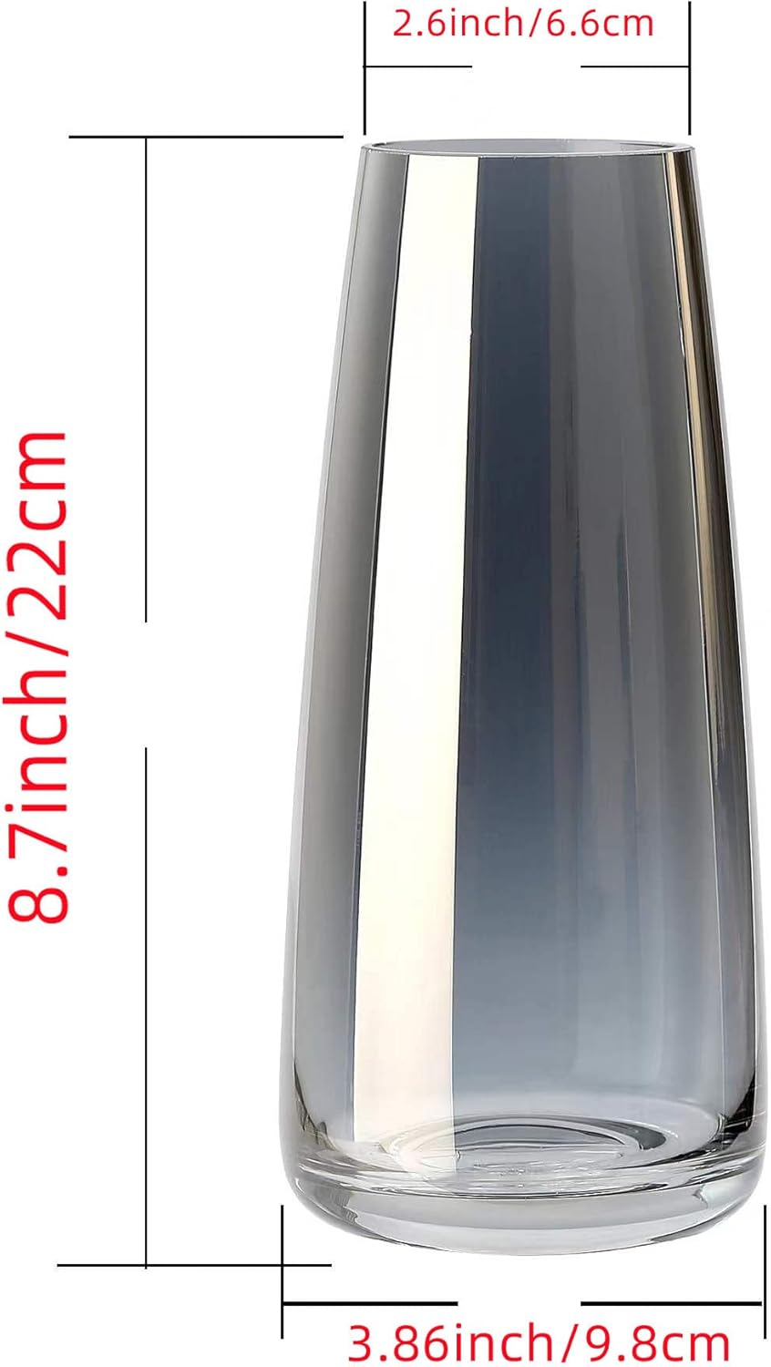 Große Vase aus Rauchglas: Moderne Wohn und Büro Deko